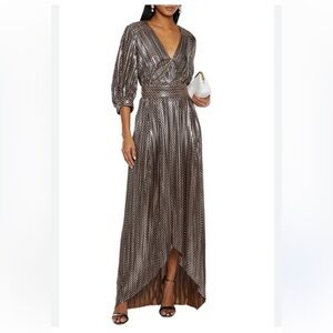 ba&sh Shimmering High Low Dress